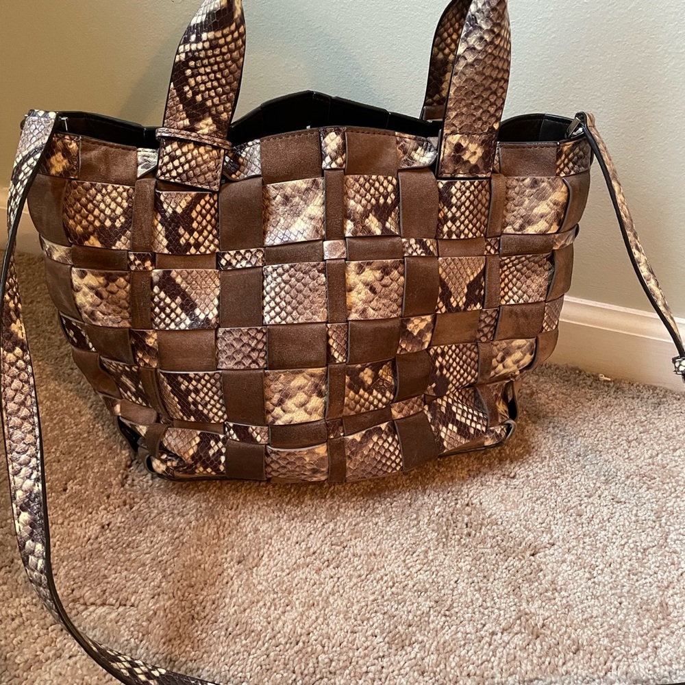 Michael Kors Snakeskin and Suede Bag